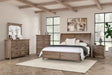 Merthyr Brown 4-Piece Queen Bedroom Set by Furniture of America at Eve Furniture