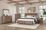 Merthyr Brown 4-Piece Queen Bedroom Set by Furniture of America at Eve Furniture