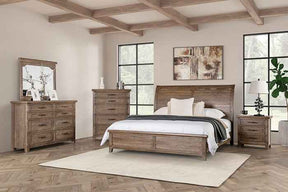 Merthyr Brown 4-Piece Queen Bedroom Set by Furniture of America at Eve Furniture