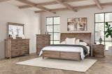Merthyr Brown King Bed by Furniture of America at Eve Furniture