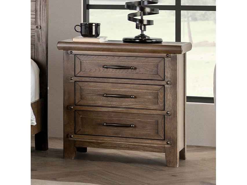 Merthyr Brown Nightstand by Furniture of America at Eve Furniture