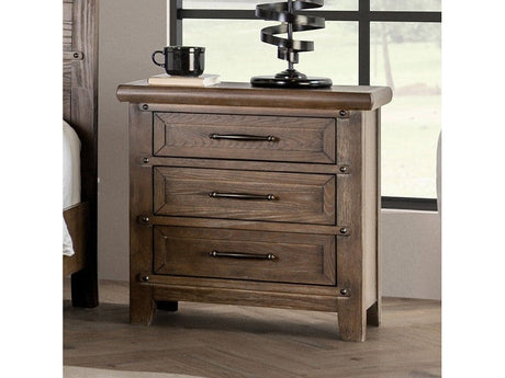 Merthyr Brown Nightstand by Furniture of America at Eve Furniture