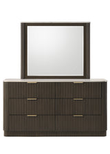 Merthyr Dark Walnut Dresser by Furniture of America at Eve Furniture