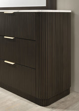 Merthyr Dark Walnut Dresser by Furniture of America at Eve Furniture