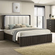 Merthyr Dark Walnut Queen Bed by Furniture of America at Eve Furniture
