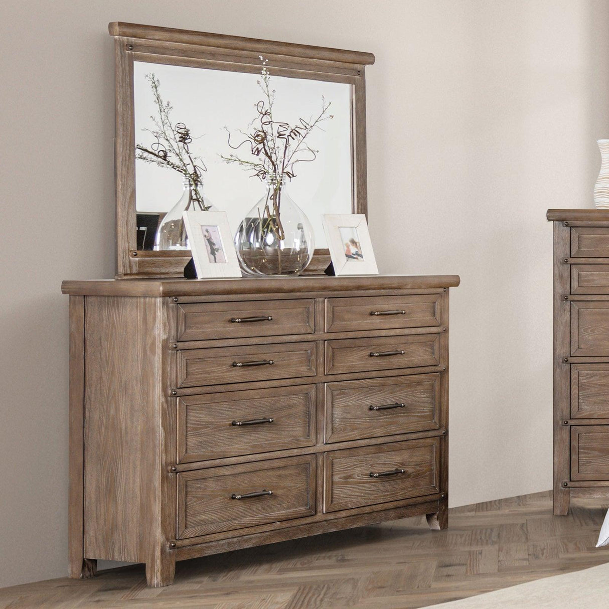 Merthyr Brown Dresser by Furniture of America at Eve Furniture