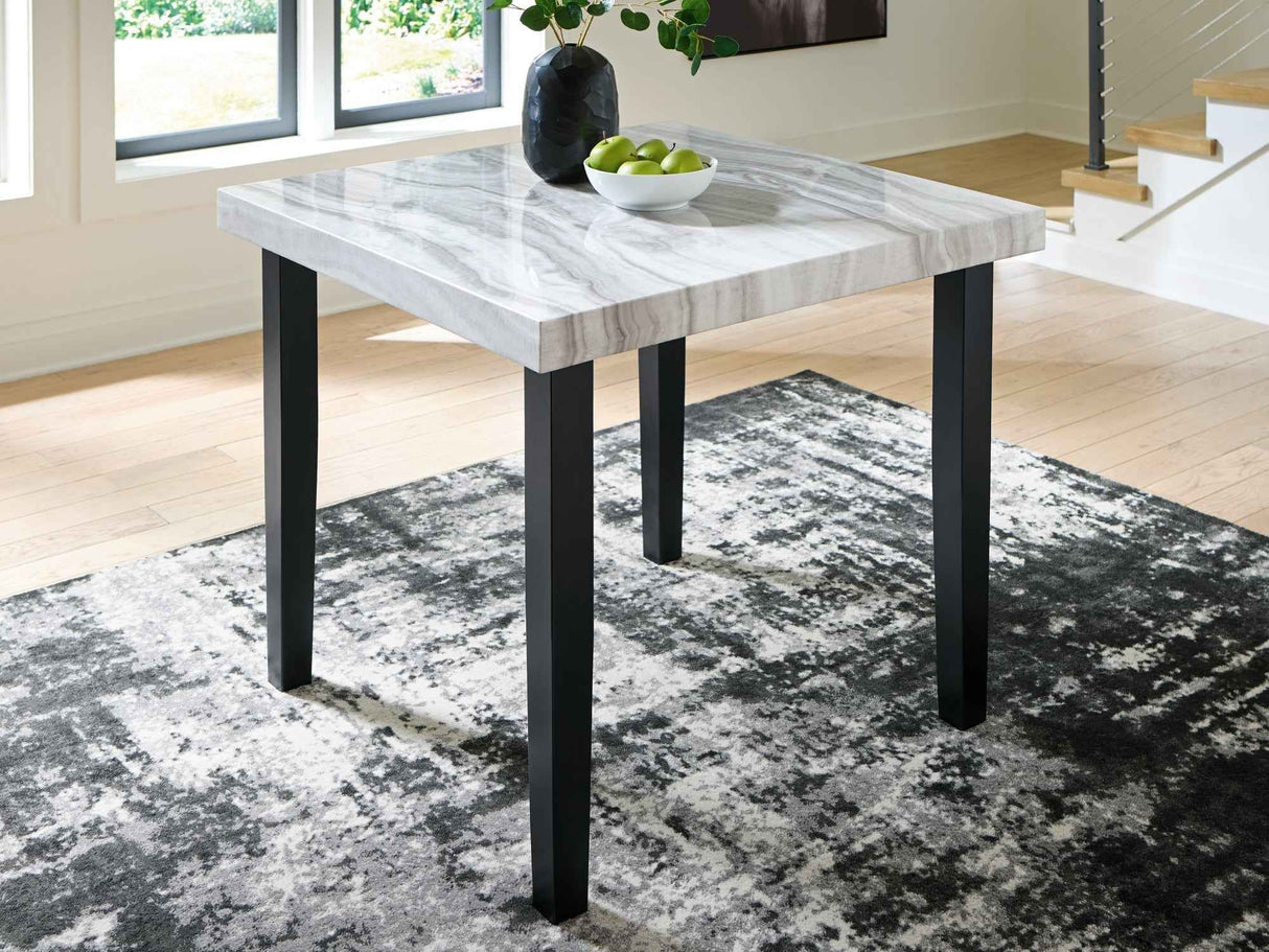 Mervannie Gray/Black Counter Height Dining Set by Ashley at Eve Furniture