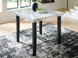 Mervannie Gray/Black Counter Height Dining Set by Ashley at Eve Furniture