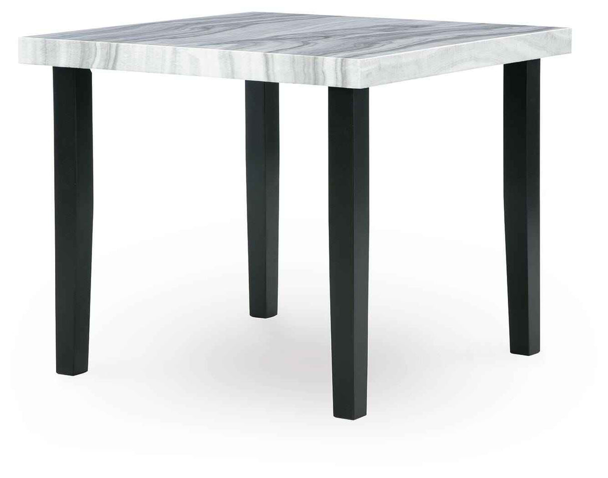 Mervannie Gray/Black Counter Height Dining Set by Ashley at Eve Furniture