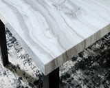 Mervannie Gray/Black Counter Height Dining Table by Ashley at Eve Furniture