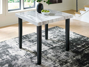 Mervannie Gray/Black Counter Height Dining Table by Ashley at Eve Furniture