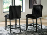 Mervannie Upholstered Barstool, Set of 2 by Ashley at Eve Furniture