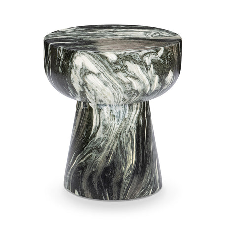 Merz Green 16" Round Outdoor Accent Table by Classic Home at Eve Furniture