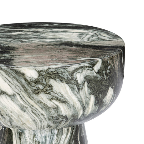 Merz Green 16" Round Outdoor Accent Table by Classic Home at Eve Furniture