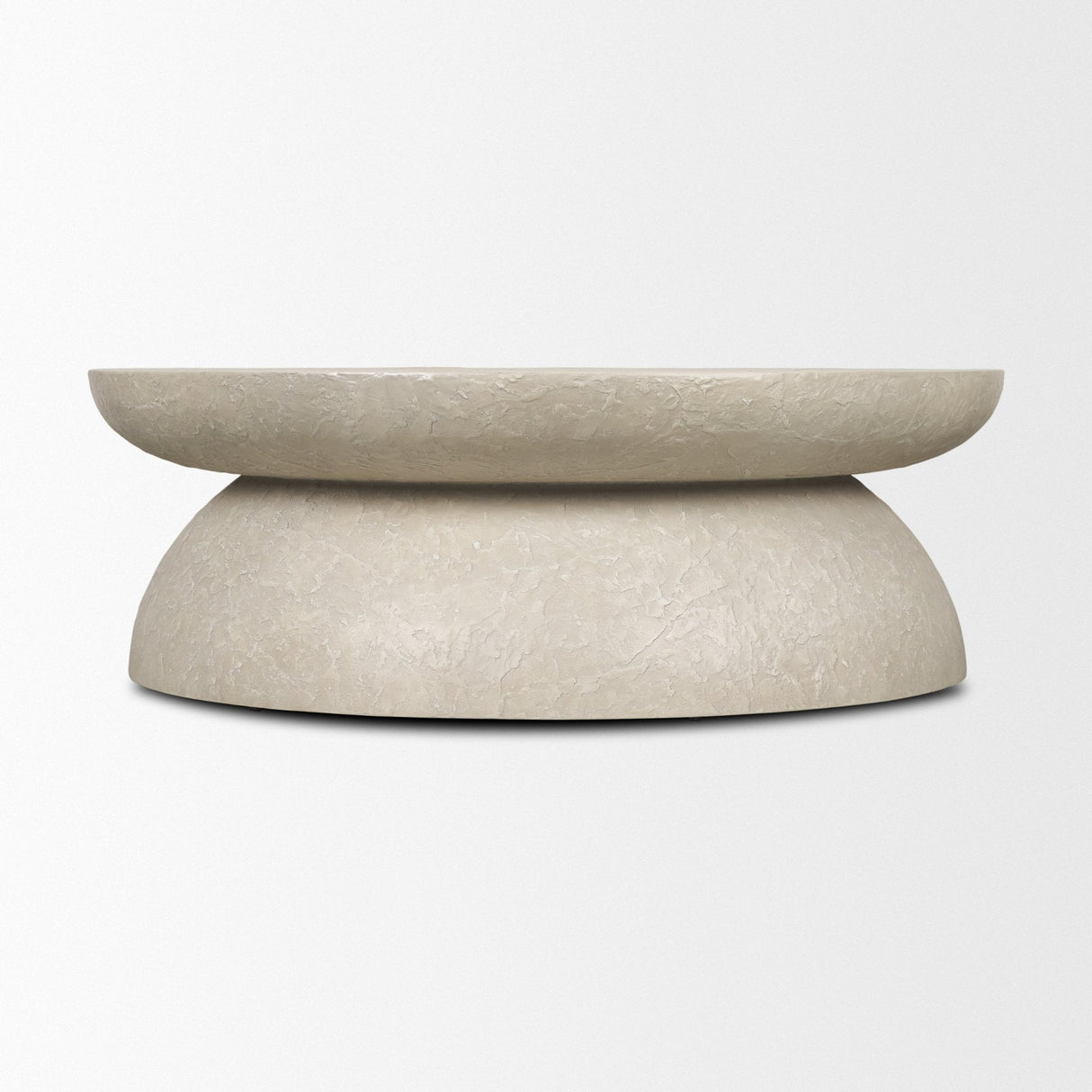 Mesa 48" Round Stone Finish Coffee Table by Mercana at Eve Furniture
