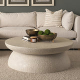 Mesa 48" Round Stone Finish Coffee Table by Mercana at Eve Furniture
