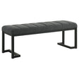 Mesa Charcoal Upholstered Entryway Accent Bench by Coaster at Eve Furniture