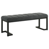 Mesa Charcoal Upholstered Entryway Accent Bench by Coaster at Eve Furniture