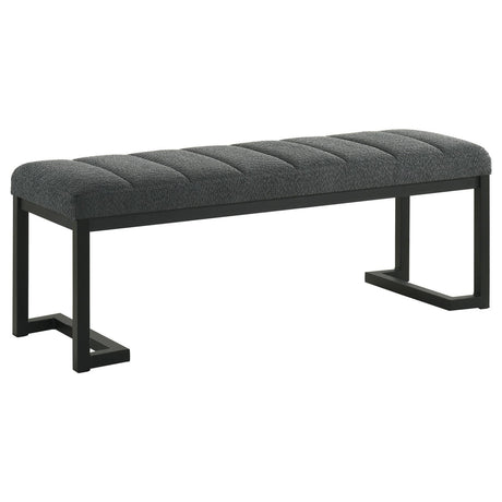 Mesa Charcoal Upholstered Entryway Accent Bench by Coaster at Eve Furniture