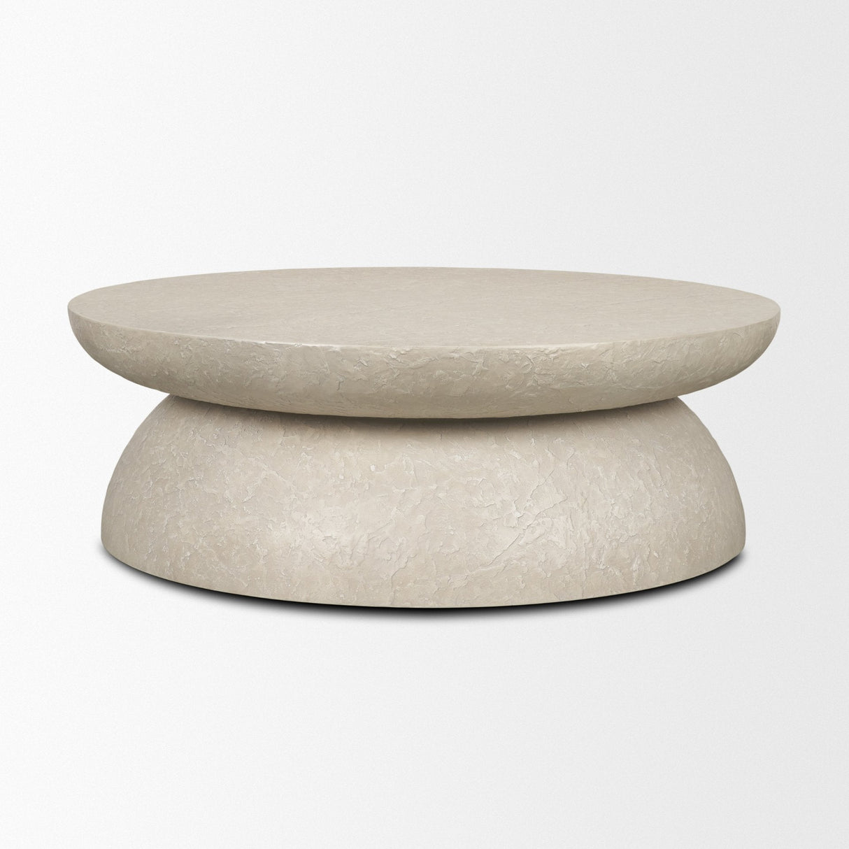 Mesa Round Stone Finish Coffee Table by Mercana at Eve Furniture