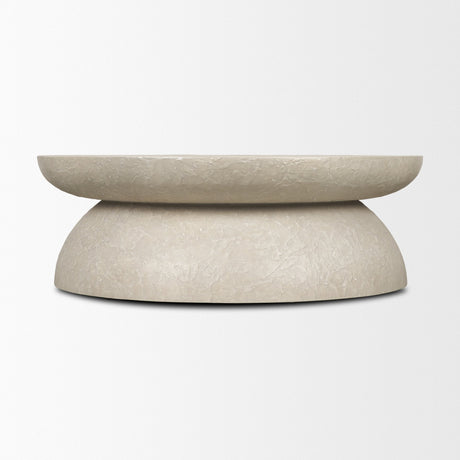 Mesa Round Stone Finish Coffee Table by Mercana at Eve Furniture