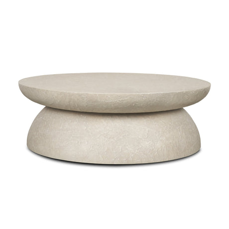 Mesa Round Stone Finish Coffee Table by Mercana at Eve Furniture
