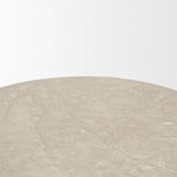 Mesa Round Stone Finish Pillar Accent Table by Mercana at Eve Furniture