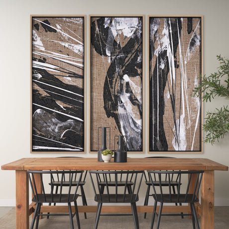 Meshy III by Mercana Studio a Hand Embellished Textured Framed Art Print by Mercana at Eve Furniture