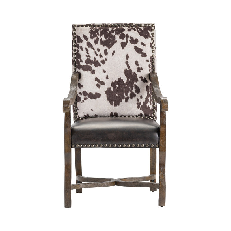 Mesquite Ranch Brown/White Arm Chair by Crestview at Eve Furniture