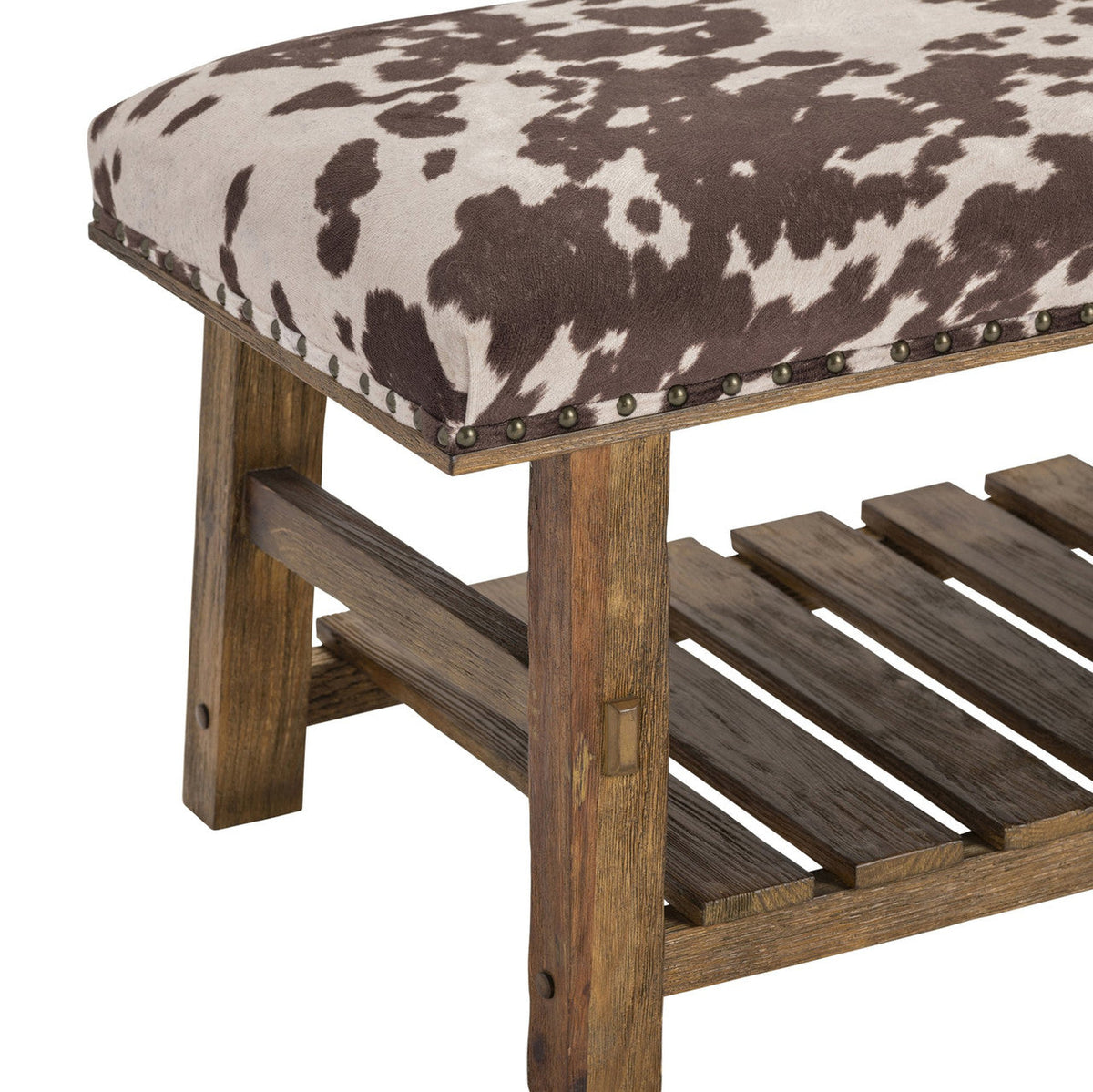 Mesquite Ranch Brown/White Bench by Crestview at Eve Furniture