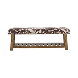 Mesquite Ranch Brown/White Bench by Crestview at Eve Furniture