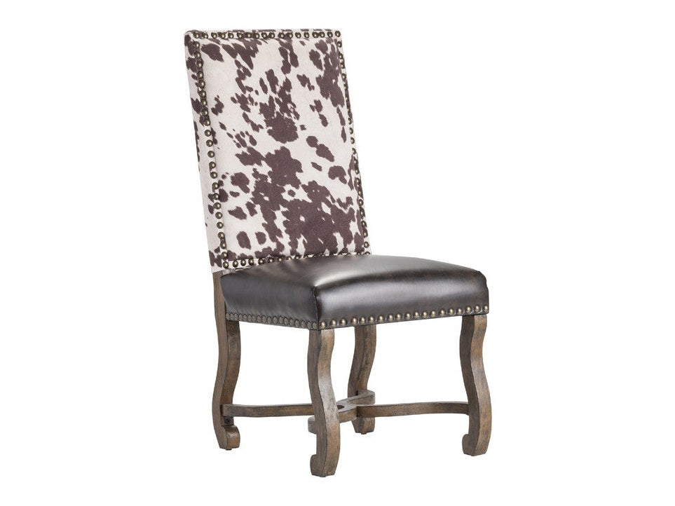 Mesquite Ranch Brown/White Side Chair by Crestview at Eve Furniture