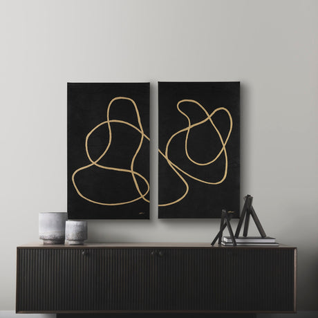 Mess III by Studio M a Hand Embellished Canvas Print by Mercana at Eve Furniture