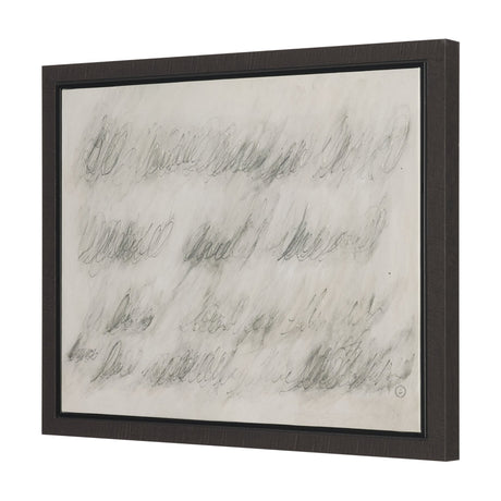 Message I by Mercana Studio Hand-Embellished Textured Framed Canvas Artwork by Mercana at Eve Furniture