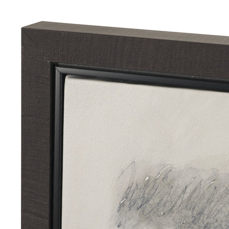 Message I by Mercana Studio Hand-Embellished Textured Framed Canvas Artwork by Mercana at Eve Furniture