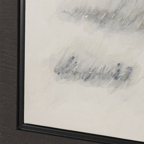 Message I by Mercana Studio Hand-Embellished Textured Framed Canvas Artwork by Mercana at Eve Furniture