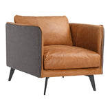 Messina Leather Armchair by Moe's Home at Eve Furniture