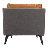 Messina Leather Armchair by Moe's Home at Eve Furniture