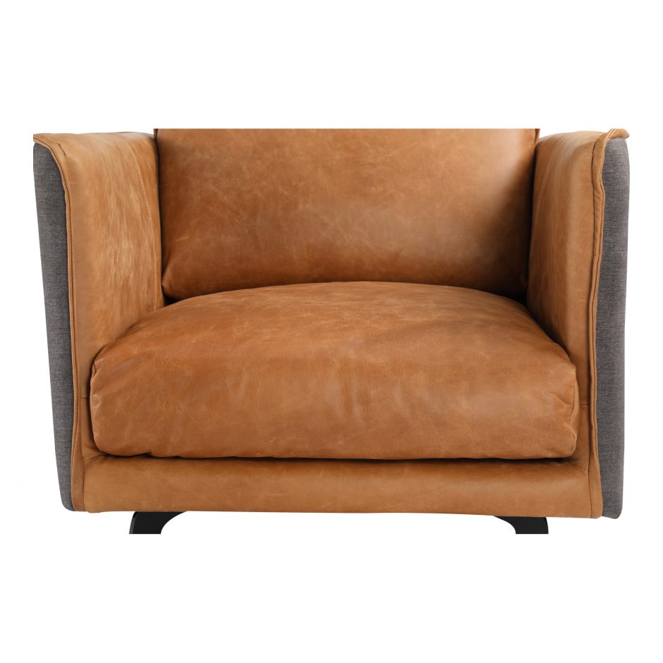 Messina Leather Armchair by Moe's Home at Eve Furniture