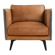 Messina Leather Armchair by Moe's Home at Eve Furniture