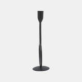 Metal, 10"h Round Taper Candle Holder, Black