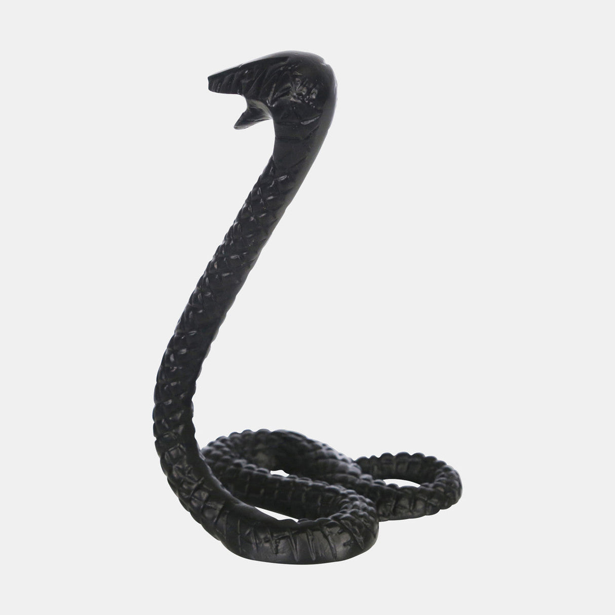 Metal 10"h Snake, Black