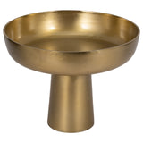 Metal,11" Bowl W/ Stand, Gold