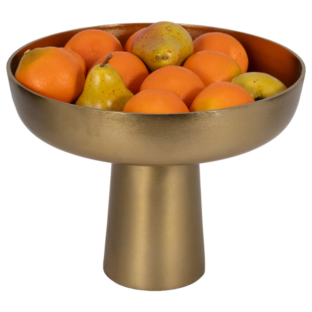 Metal,11" Bowl W/ Stand, Gold