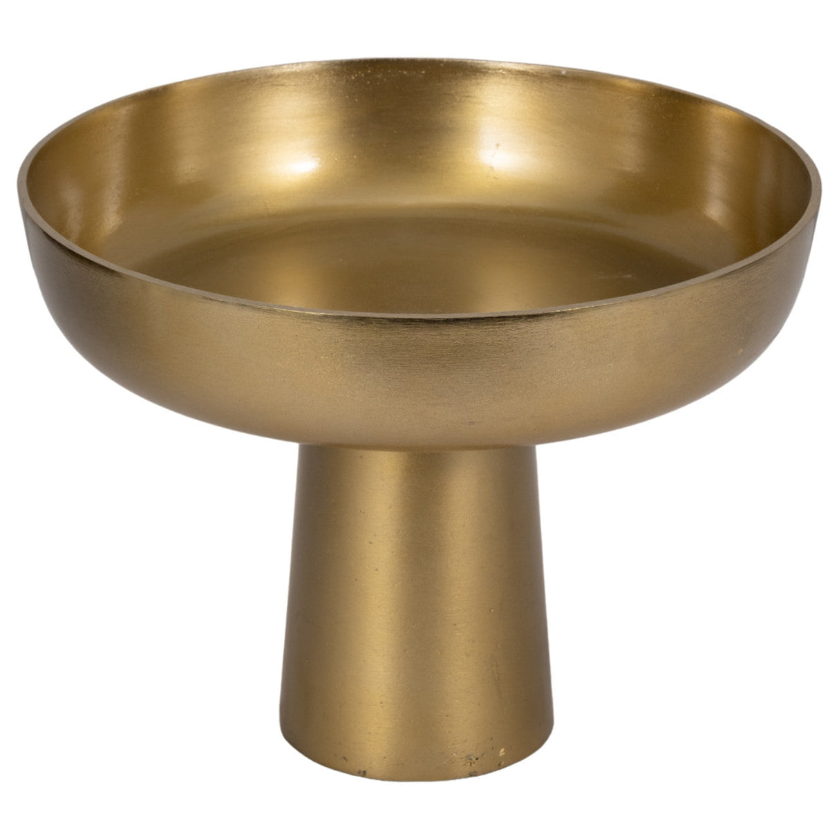 Metal,11" Bowl W/ Stand, Gold