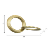 Metal 12" Circle Links, Gold