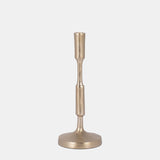 Metal, 12"h Taper Candle Holder, Champagne