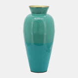 Metal 12" Posy Vase, Green