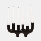 Metal, 13" 6 Taper Candelabra, Black