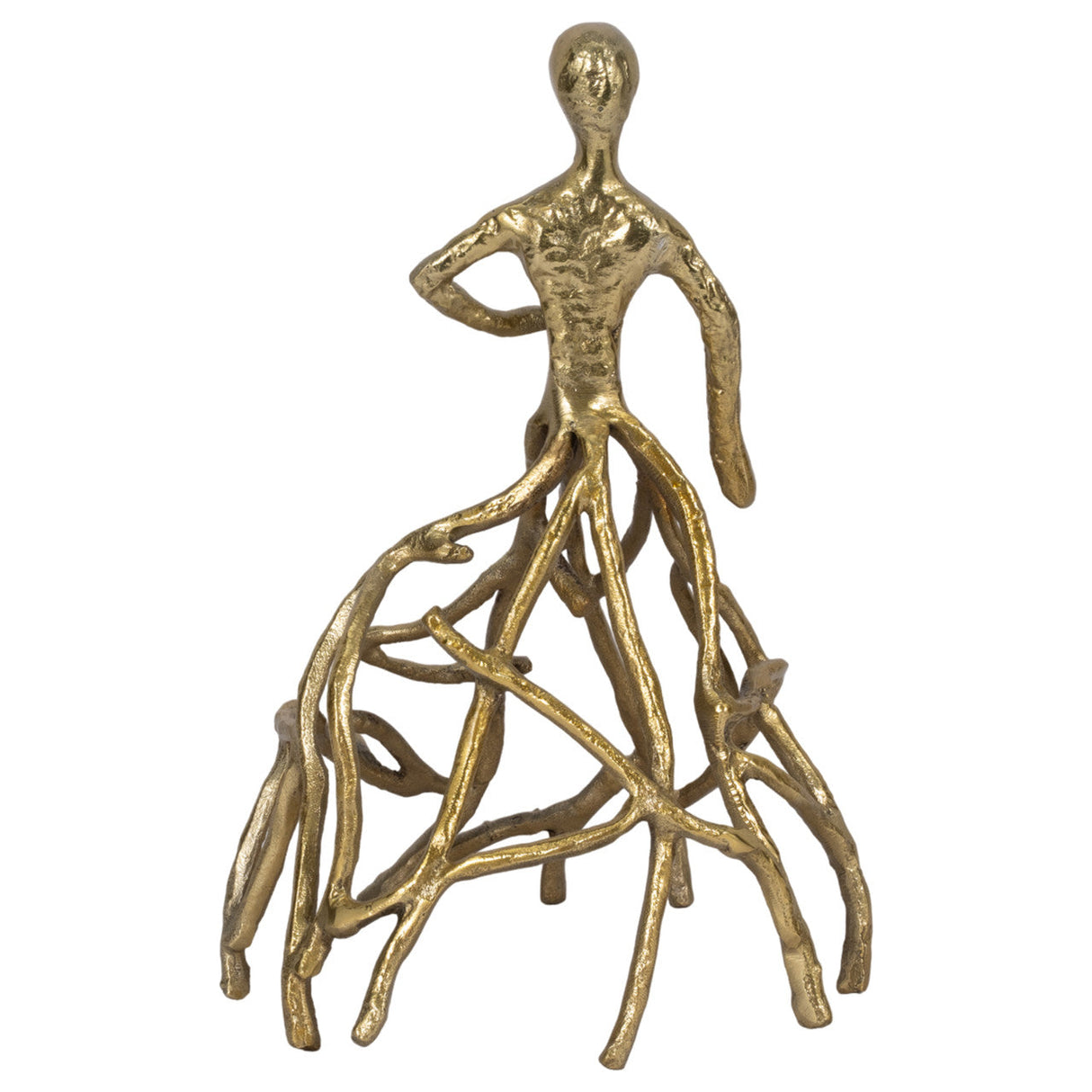 Metal, 14" Dancing Lady, Gold